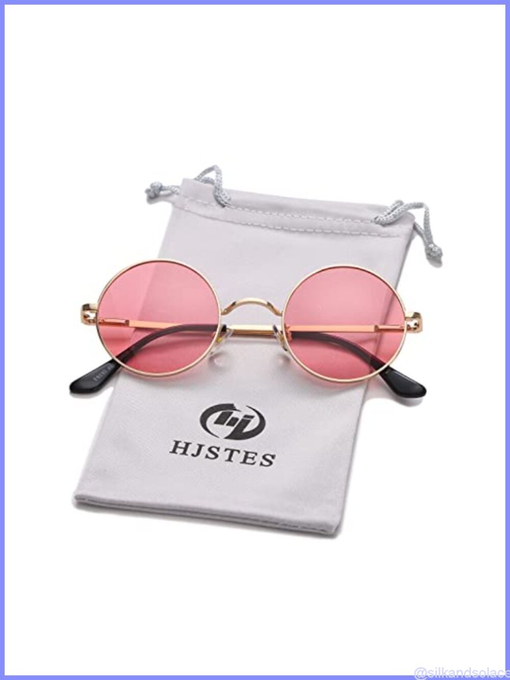 Polarized Round Retro Hippie Sunglasses Metal Alloy UV400 Full Frame
